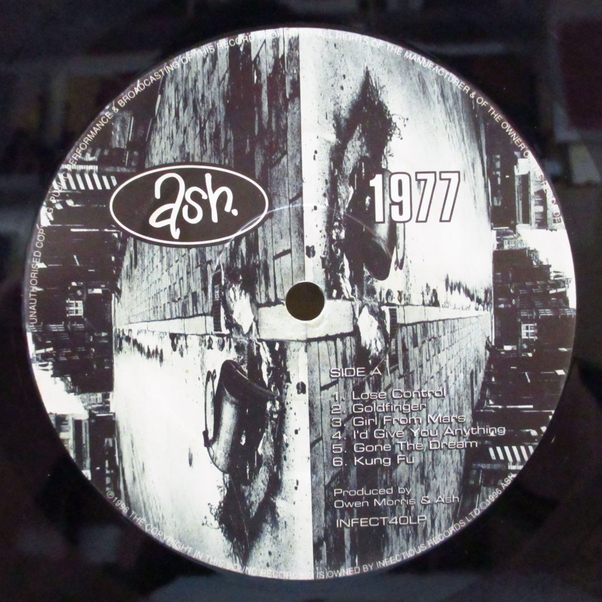 ASH (アッシュ) - 1977 (UK オリジナル LP+インナー/レアステッカー付き見開きジャケ) '96年1stアルバム