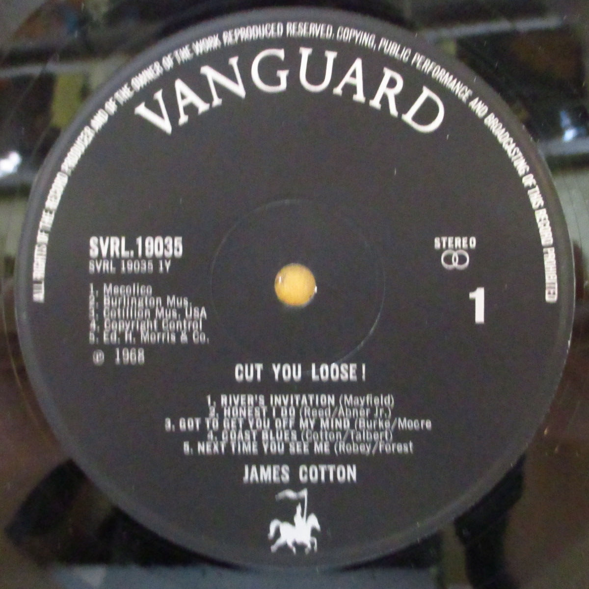 JAMES COTTON (ジェイムズ・コットン) - Cut You Loose ! (UK '68 オリジナル・ステレオ LP/両面コーティング・ジャケ) '68年ソロ・デビュー・アルバム。近年稀な美品!