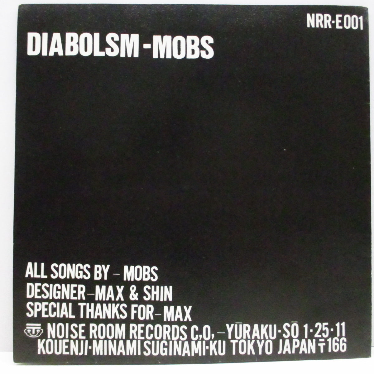 MOBS (モブス) - Diabolism (Japan '84 オリジナル 5曲入り 7"/ポスタージャケ)ファースト!