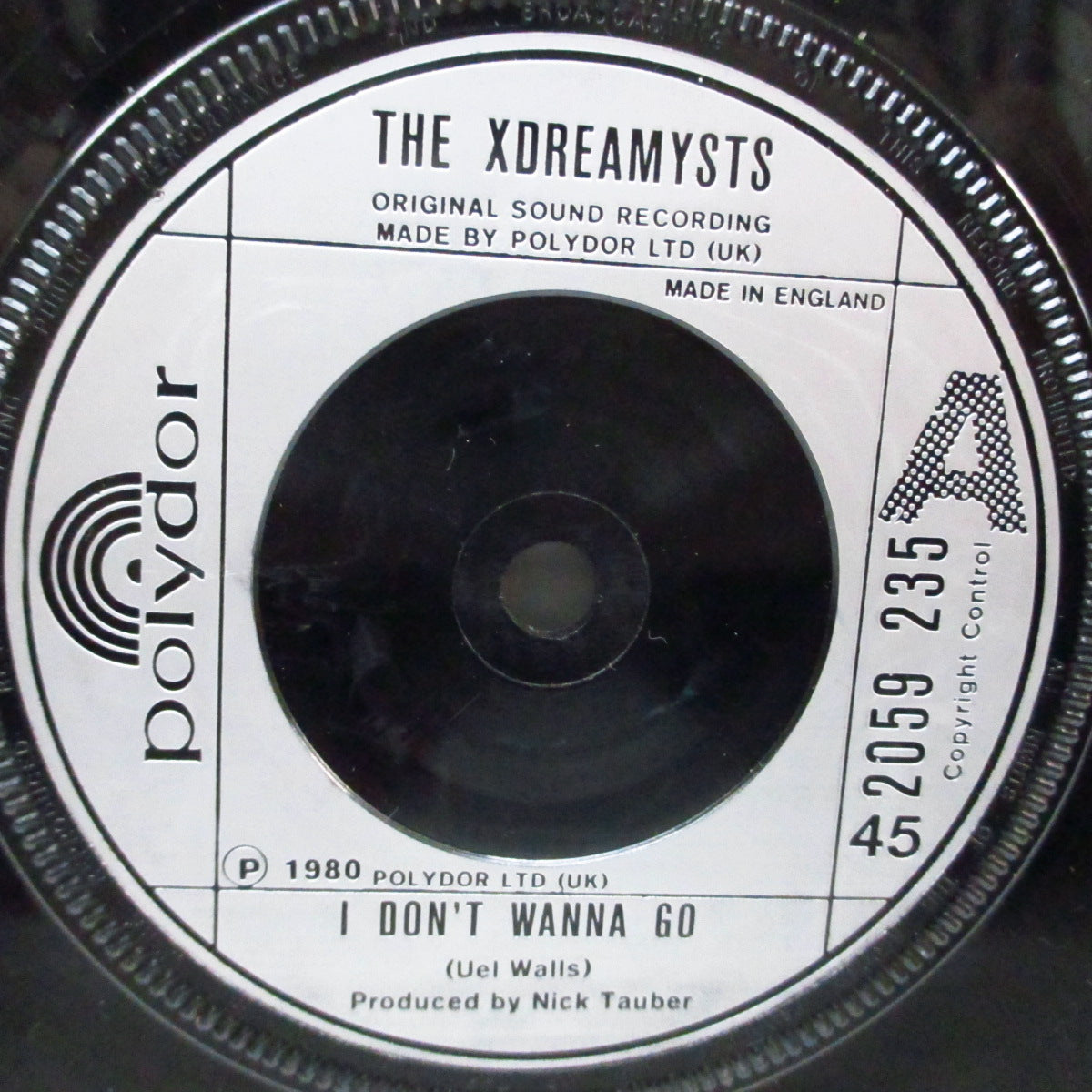 XDREAMYSTS, THE (ジ・エックスドリーミスツ) - I Don't Wanna Go (UK オリジナル 7"/カンパニースリーブ) '80年サード!