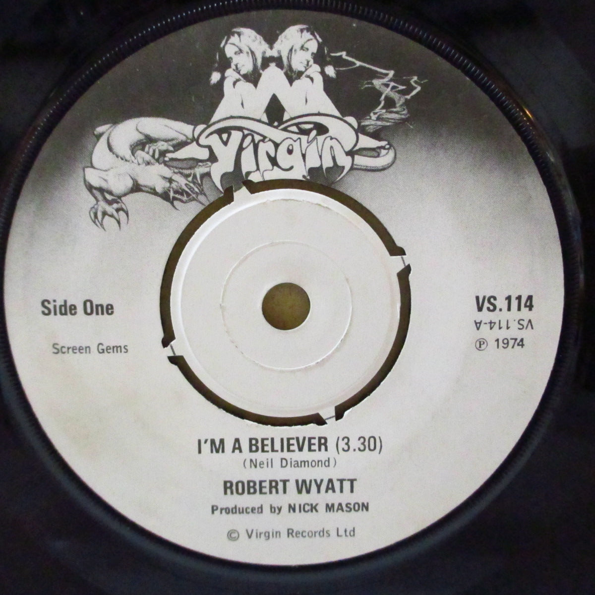 ROBERT WYATT (ロバート・ワイアット) - I'm A Believer (UK '74 オリジナル 7インチ) ソロ・デビュー・シングル!