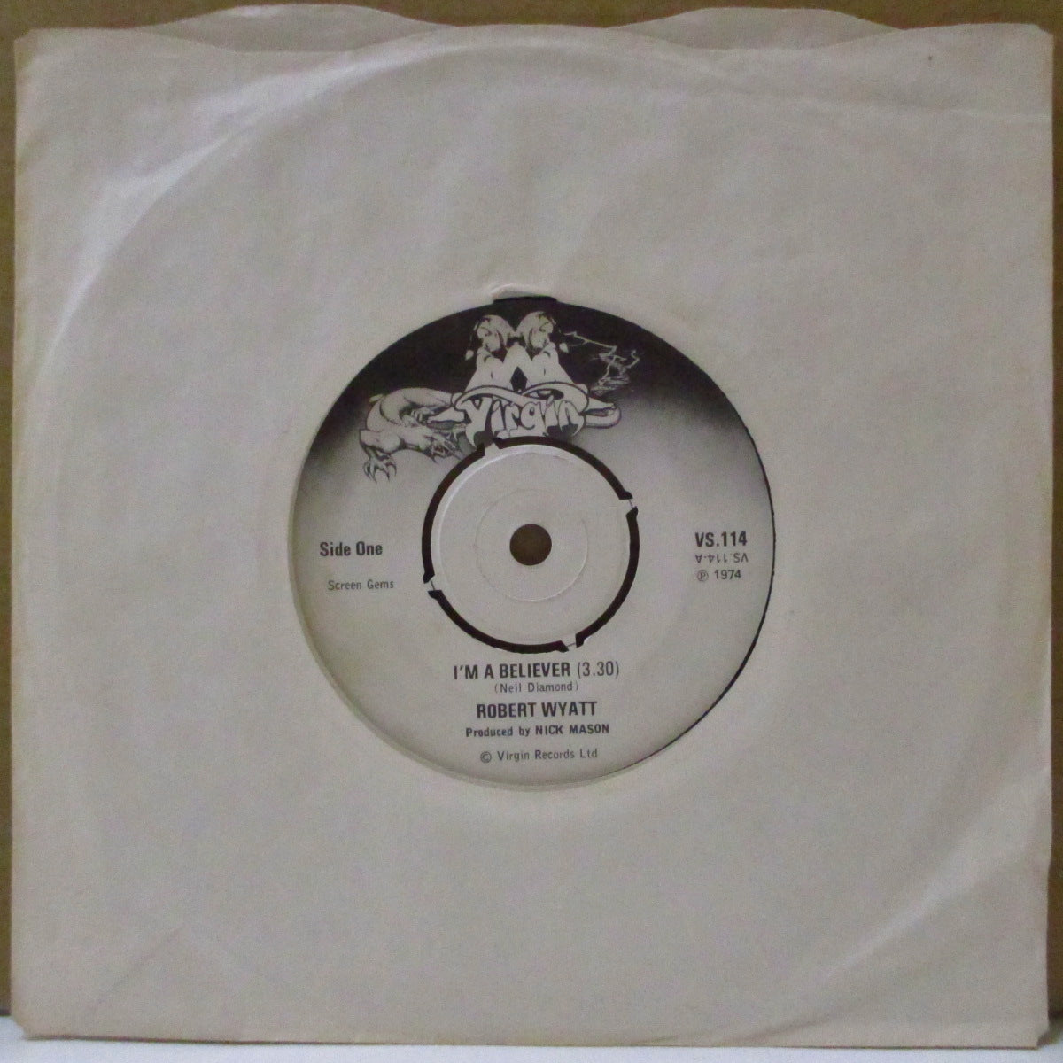 ROBERT WYATT (ロバート・ワイアット) - I'm A Believer (UK '74 オリジナル 7インチ) ソロ・デビュー・シングル!
