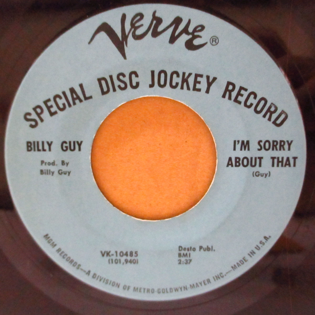 BILLY GUY (ビリー・ガイ) - If You Want To Get Ahead, Shake A Leg (US '66 プロモ・ラベ7インチ)元コースターズ、アップテムポ・ノーザン!