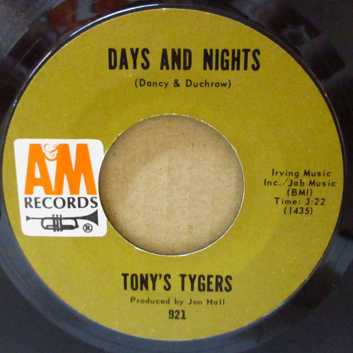 TONY'S TYGERS (トニーズ・タイガース) - Little By Little (US '68 A&M社再発 7インチ)美メロ・ポップ・ナンバー!