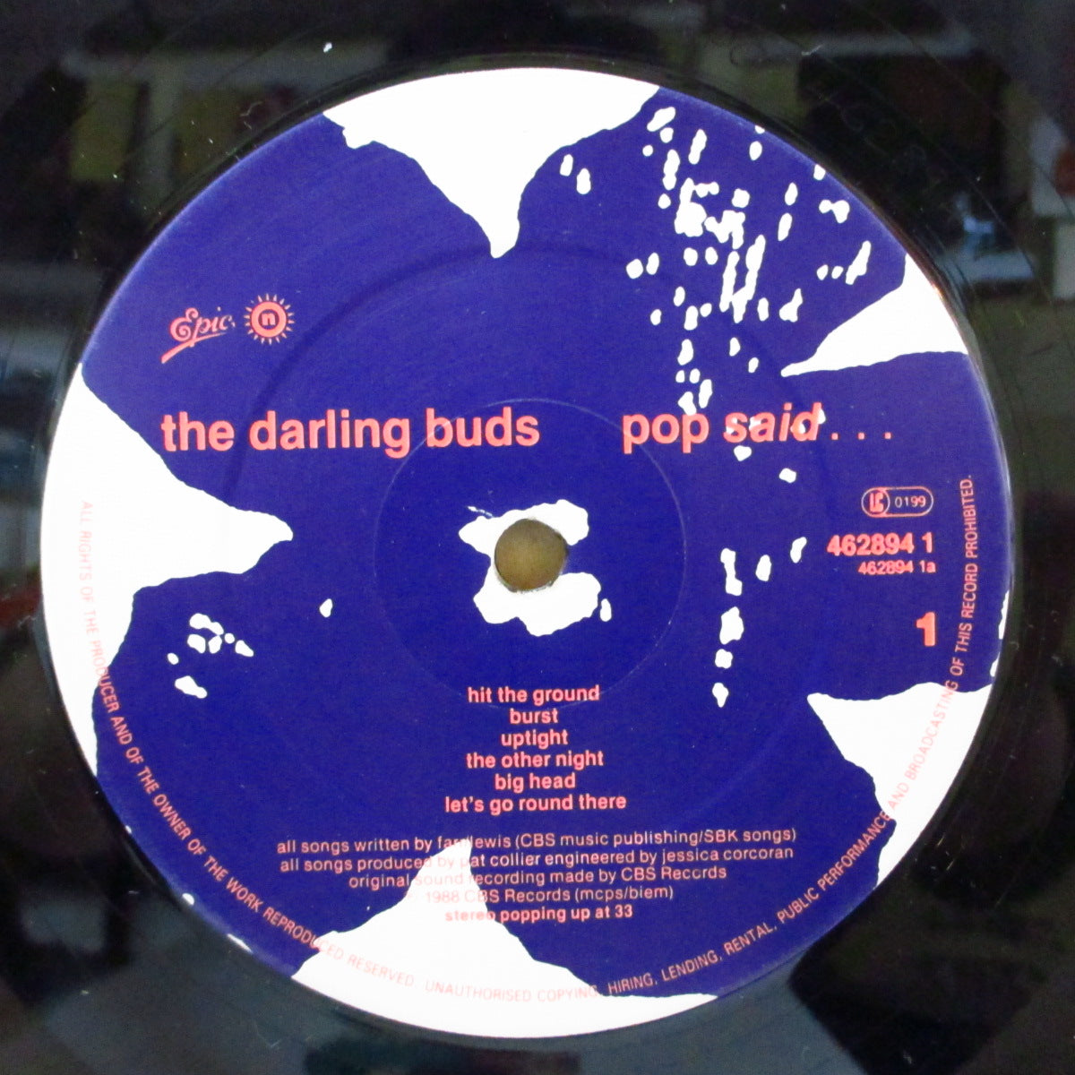 DARLING BUDS, THE (ダーリン・バッズ) - Pop Said... (UK 限定プロモキット LP+ブックレット, 特殊ダイカット3面見開きアウタースリーブ) '88年1stアルバム