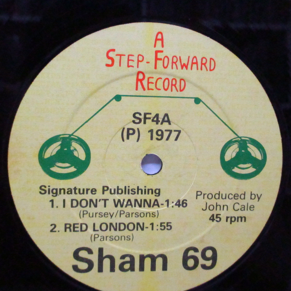 SHAM 69 (シャム 69) - I Don't Wanna (UK オリジナル 12"/初回「白黒ポリス」ジャケ) '77年ファースト!