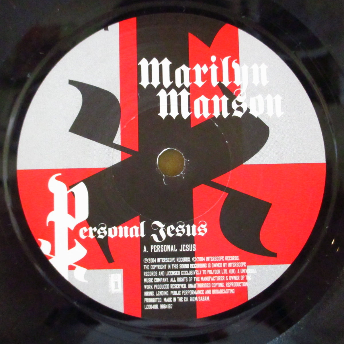 MARILYN MANSON (マリリン・マンソン) - Personal Jesus (EUオリジナル 7インチ+光沢固紙ジャケ)