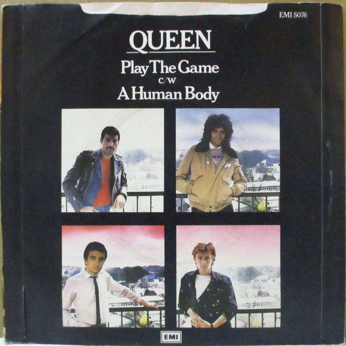 QUEEN (クイーン) - Play The Game (UK '80 オリジナル「白紙ラベ・ラウンドセンター」 7インチ+光沢ソフト紙ジャケ)
