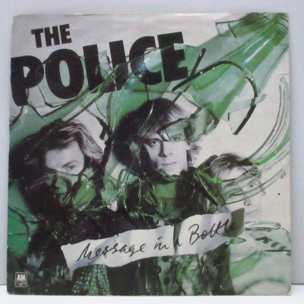 POLICE, THE (ザ ・ポリス) - Message In A Bottle (UK 限定「金ロゴ」フラットセンター「グリーンヴァイナル」7"/光沢ソフト紙ジャケ)