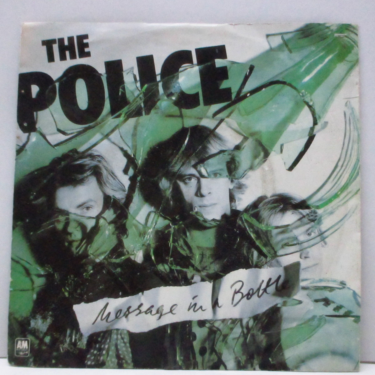POLICE, THE (ザ ・ポリス) - Message In A Bottle (UK '80 再発フラットセンター「ブルーヴァイナル」7"+光沢ソフト紙ジャケ/AMPP 6001/I) 「Six Pack 」からのバラ売り !