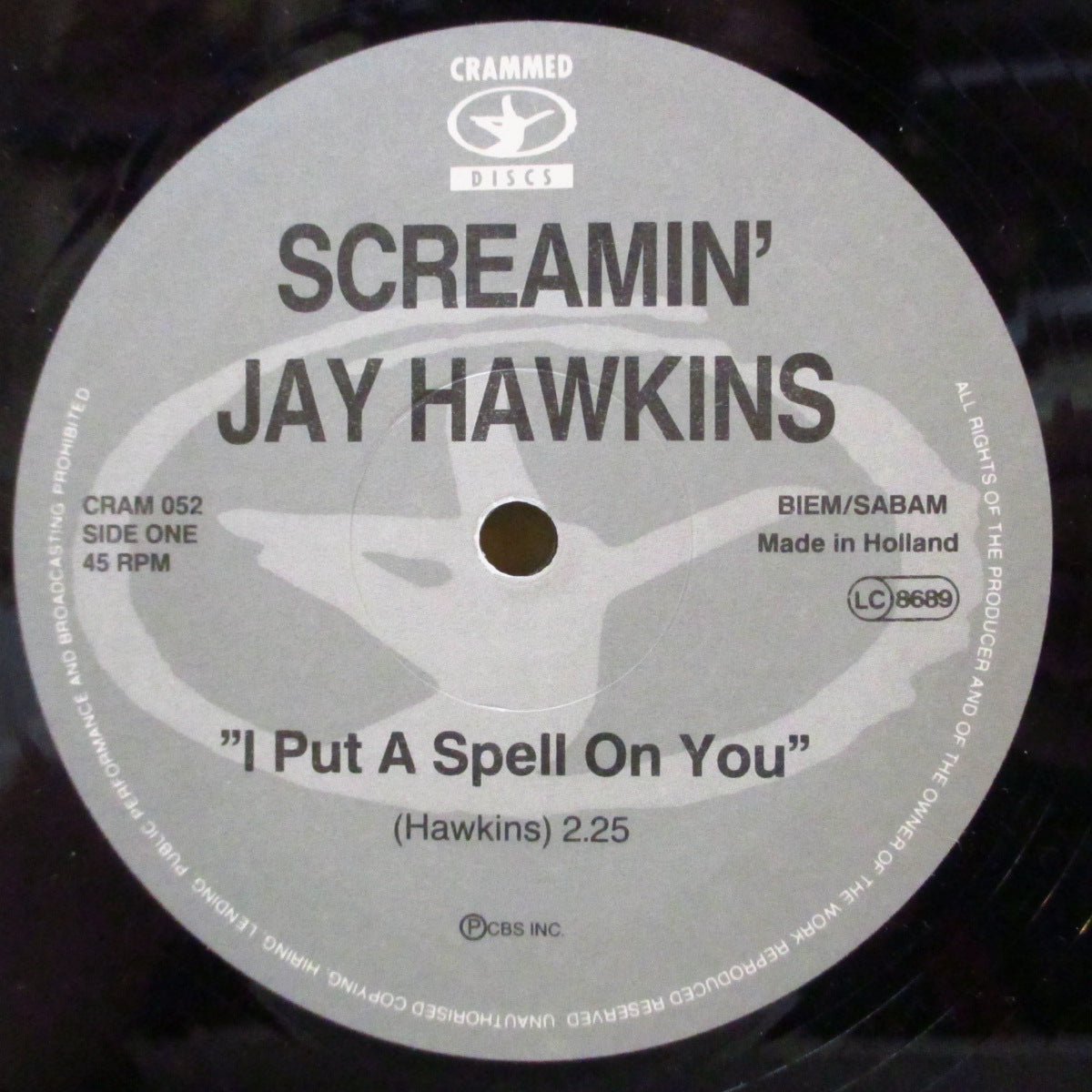 SCREAMIN' JAY HAWKINS / JOHN LURIE (スクリーミン・ジェイ・ホーキンス / ジョン・ルーリー) - From The Original Soundtrack Of The Film 'Stranger Than Paradise': I Put A Spell On You (EU '87 オリジナル・3曲入り12インチ)「ストレンジャー・ザン・パラダイス」のサントラ