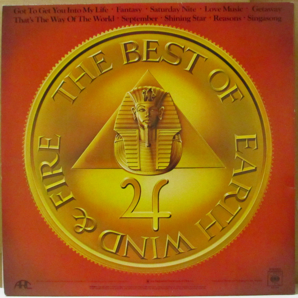 EARTH, WIND & FIRE (アース・ウィンド・アンド・ファイアー) - The Best Of Earth, Wind & Fire Vol.1 (UK '78 オリジナル LP/宣伝ステッカー付き光沢見開きジャケ) 近年稀な美品!