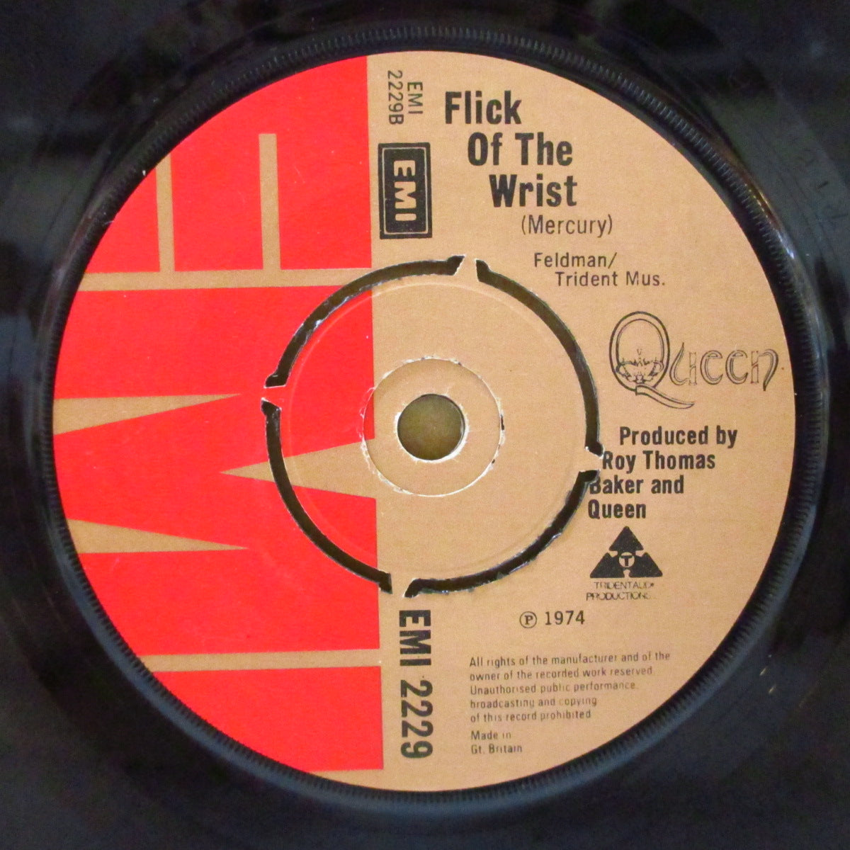 QUEEN (クイーン) - Killer Queen (UK '74 オリジナル「ブラウン紙ラベ・ラウンドセンター」 7インチ)