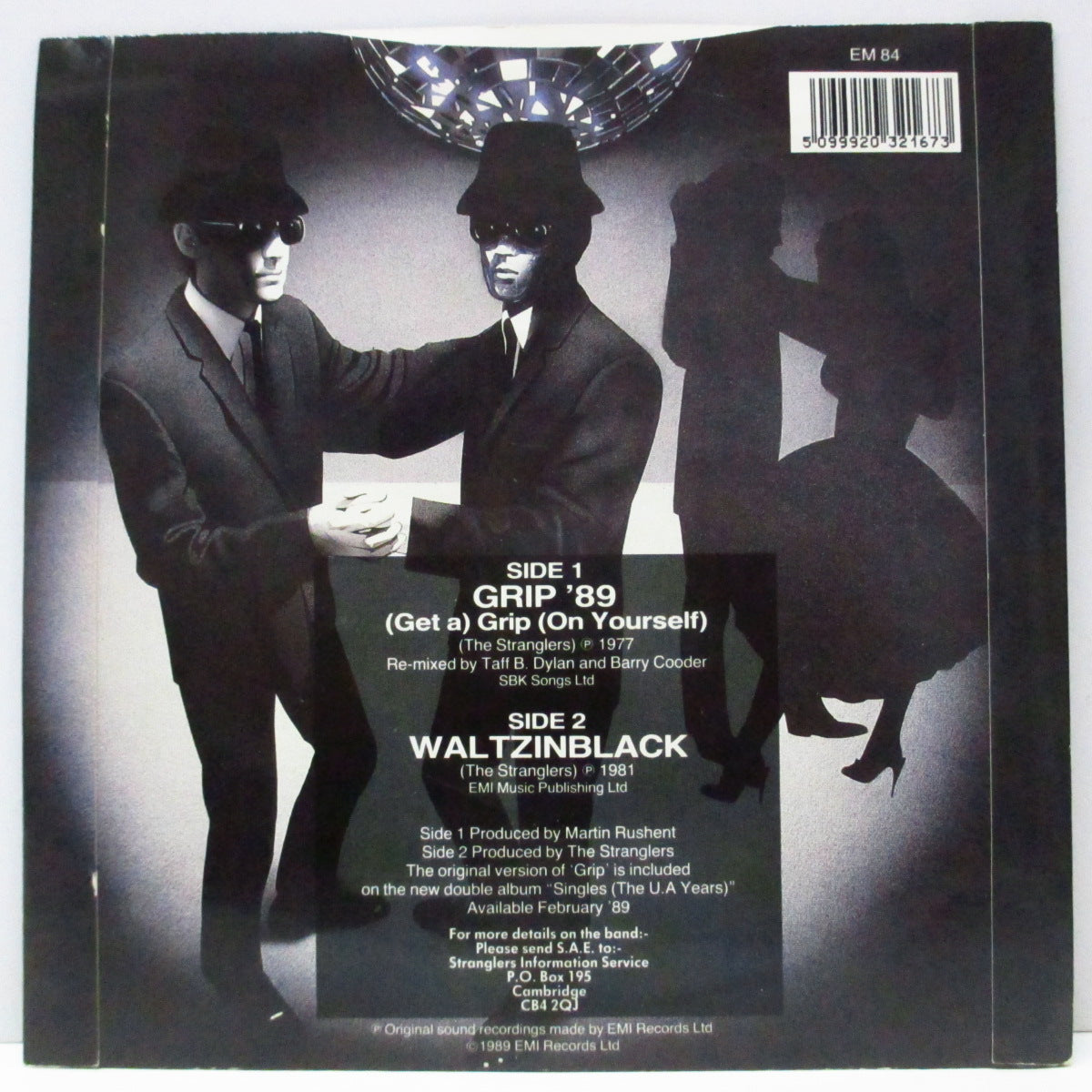STRANGLERS, THE (ストラングラーズ ) - Grip '89 (Get A) Grip (On Yourself) (UK '89 オリジナル「リミックス」7"/光沢固紙折り返ジャケ)