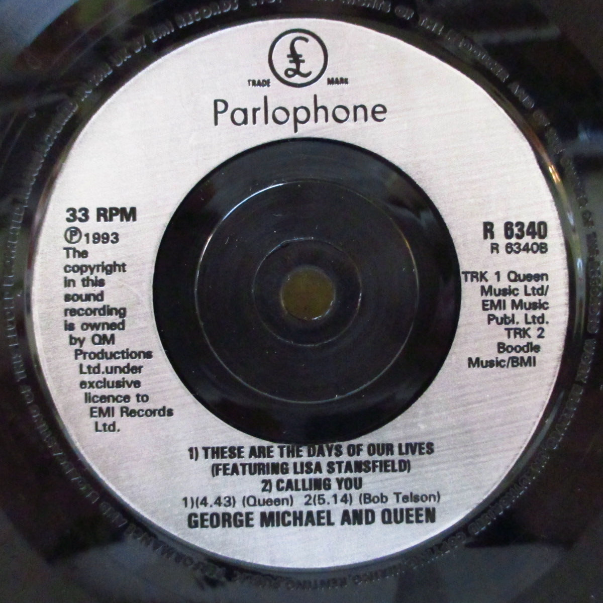 GEORGE MICHAEL & QUEEN with LISA STANSFIELD (ジョージ・マイケル & クイーン & リサ・スタンスフィールド) - Five Live (UK '93 オリジナル4曲入り 7インチ+光沢固紙ジャケ)