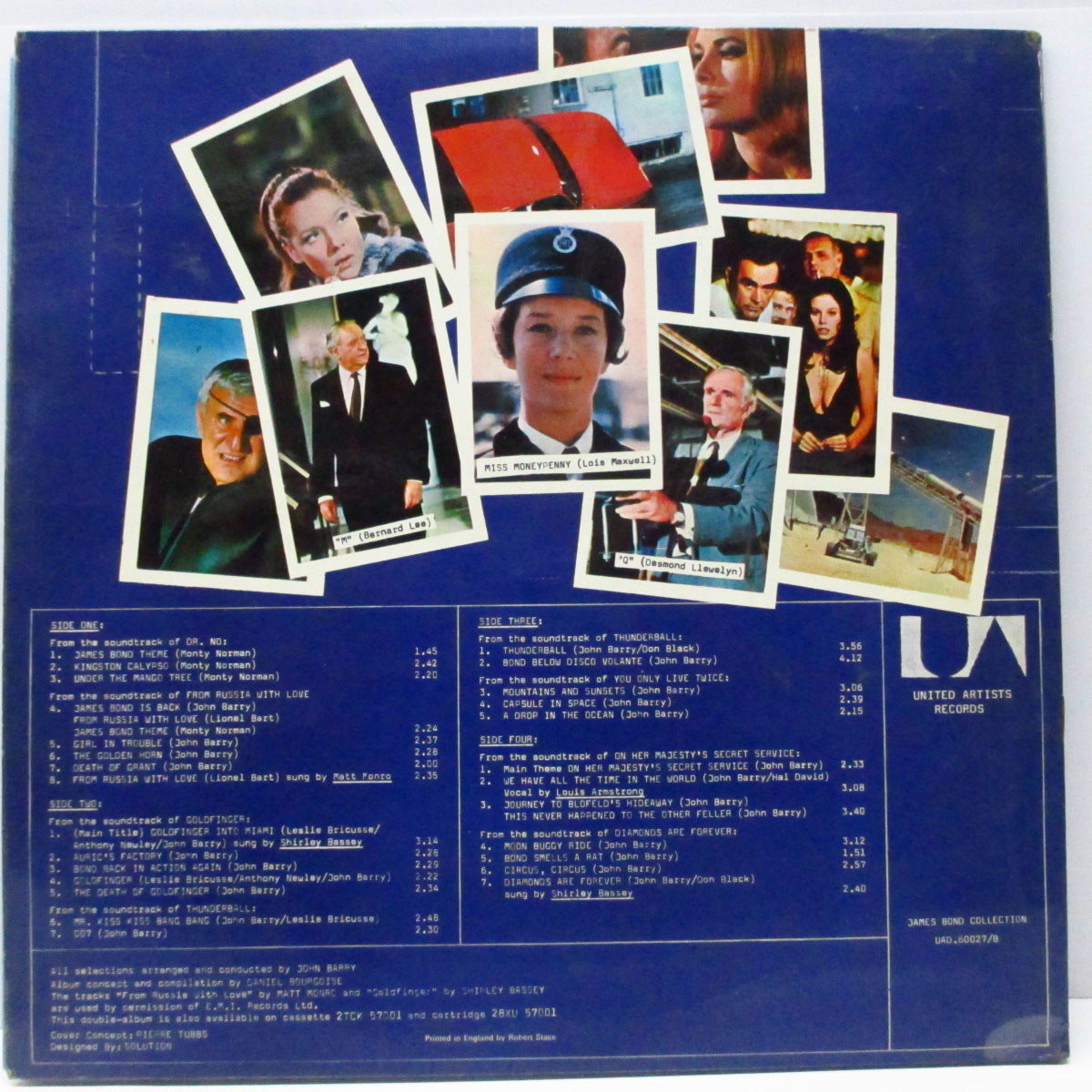 O.S.T. (映画『007(ダブルオーセブン)』シリーズのサントラ盤!) - 007 / James Bond Collection (UK オリジナル 2xLP/綴じ込みブックレット付き表面コーティング見開ジャケ)