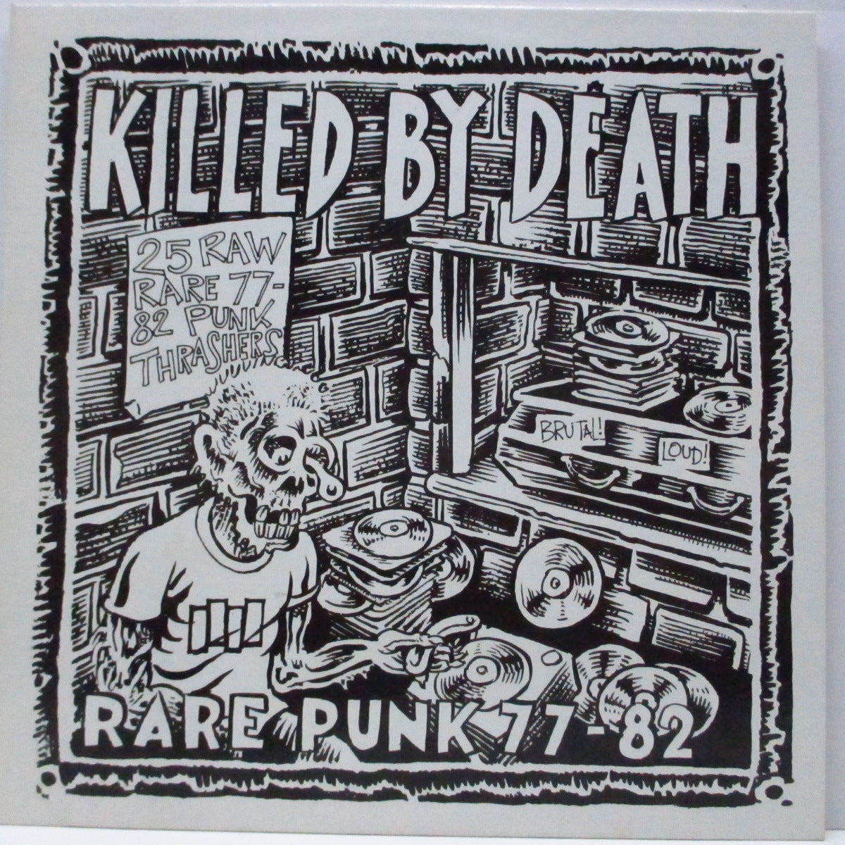 V.A. ('77-'82年各国レアパンク・コンピ) - Killed By Death #1 (US 90's 再発「ホワイトヴァイナル」LP+「白紙」インサート)