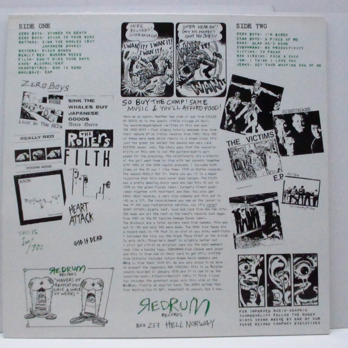 V.A. ('77-'82年各国レアパンク・コンピ) - Killed By Death #4 (US 90's再発「グリーンヴァイナル」LP)