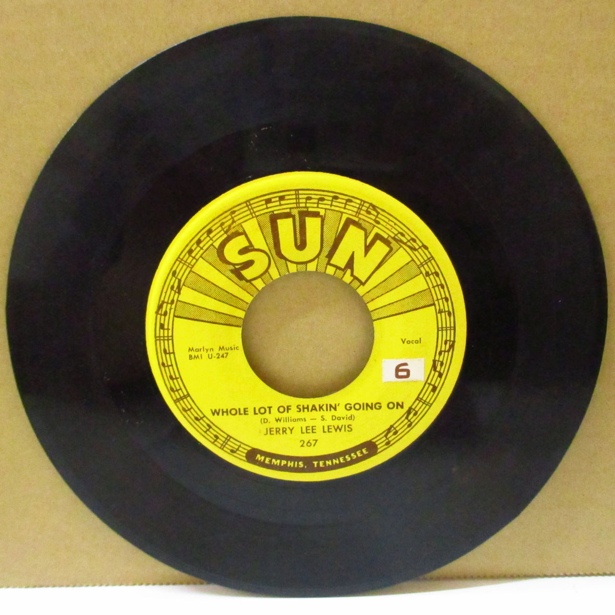 JERRY LEE LEWIS (ジェリー・リー・ルイス) - Whole Lot Of Shakin’ Going On (US オリジナル7インチ)R&Rカヴァ名曲
