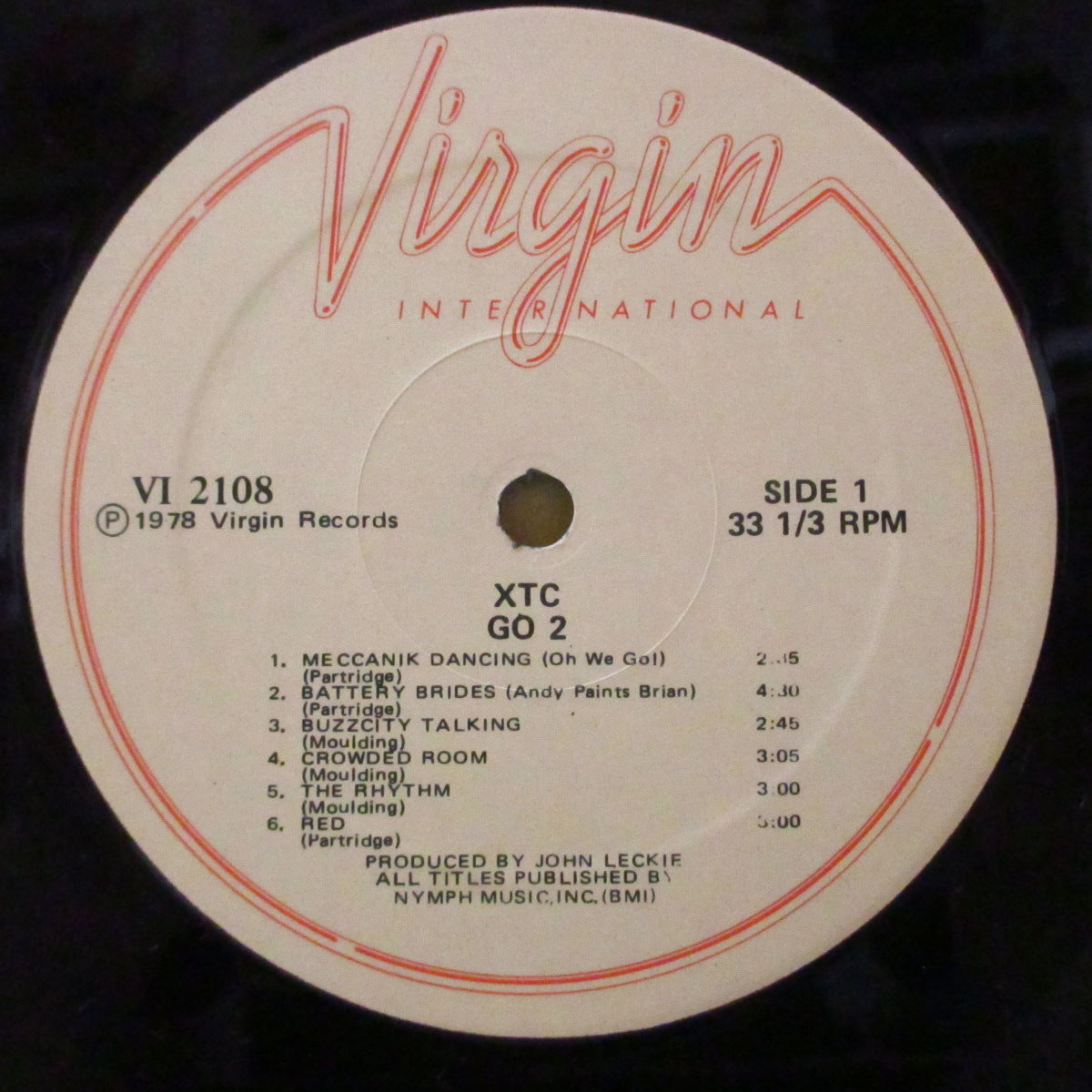 XTC - Go 2 (US オリジナル LP+インサート) '78年2ndアルバム