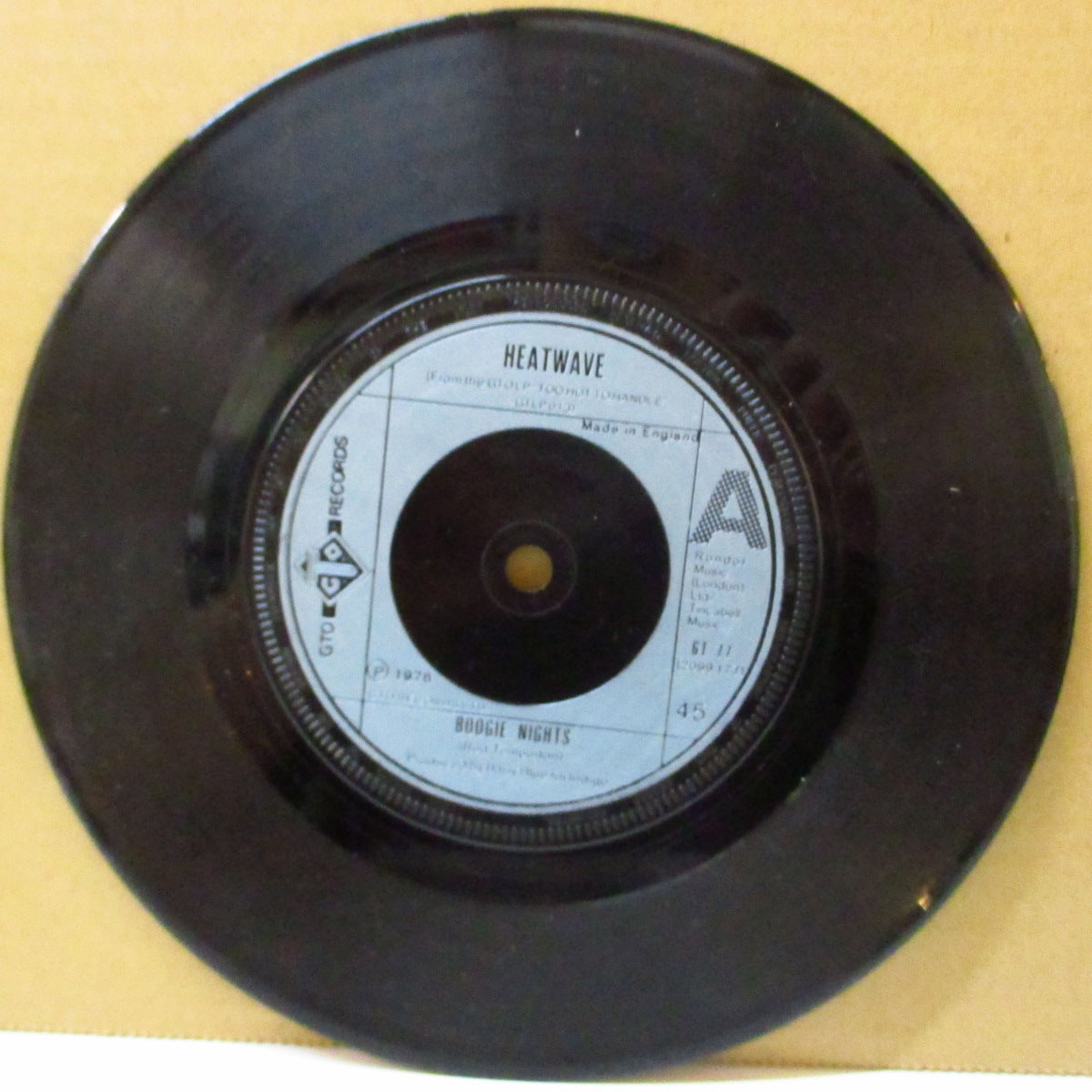 HEATWAVE (ヒートウェーブ) - Boogie Nights (UK '76 オリジナル7インチ)ファンキーディスコ・クラシック!