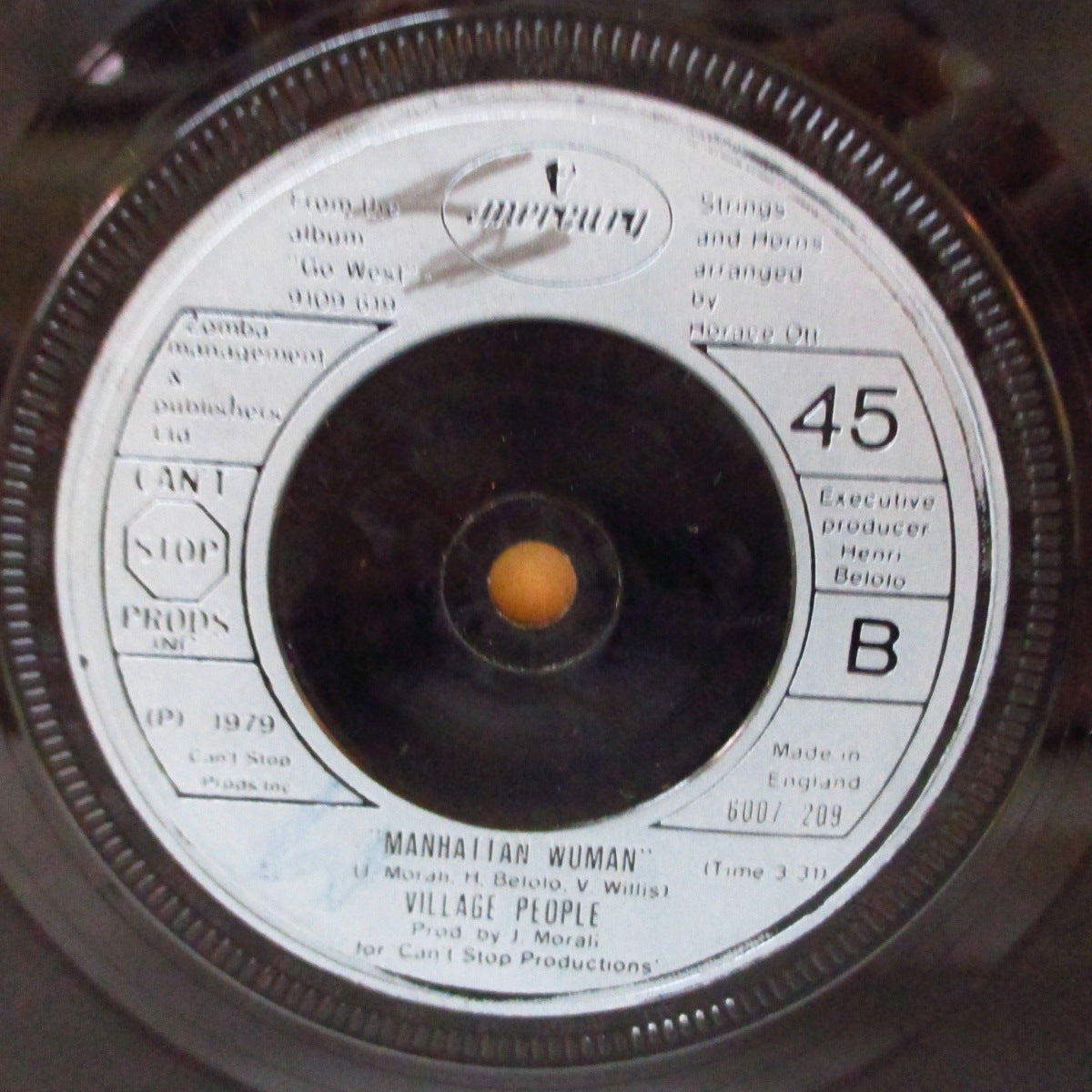 VILLAGE PEOPLE (ヴィレッジ・ピープル) - In The Navy (UK '79 オリジナル「小穴の青プラスチック・ラベ ver 」7インチ)ディスコ・クラシック!