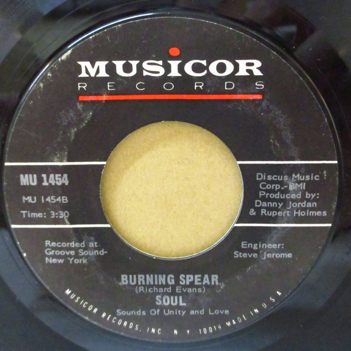 SOUL = S.O.U.L.= Sounds Of Unity And Love (サウンズ・オブ・ユニティ・アンド・ラブ) - Tell It Like It Is / Burning Spear (US '71オリジナル 7インチ)激レア、ファンキーポップ!