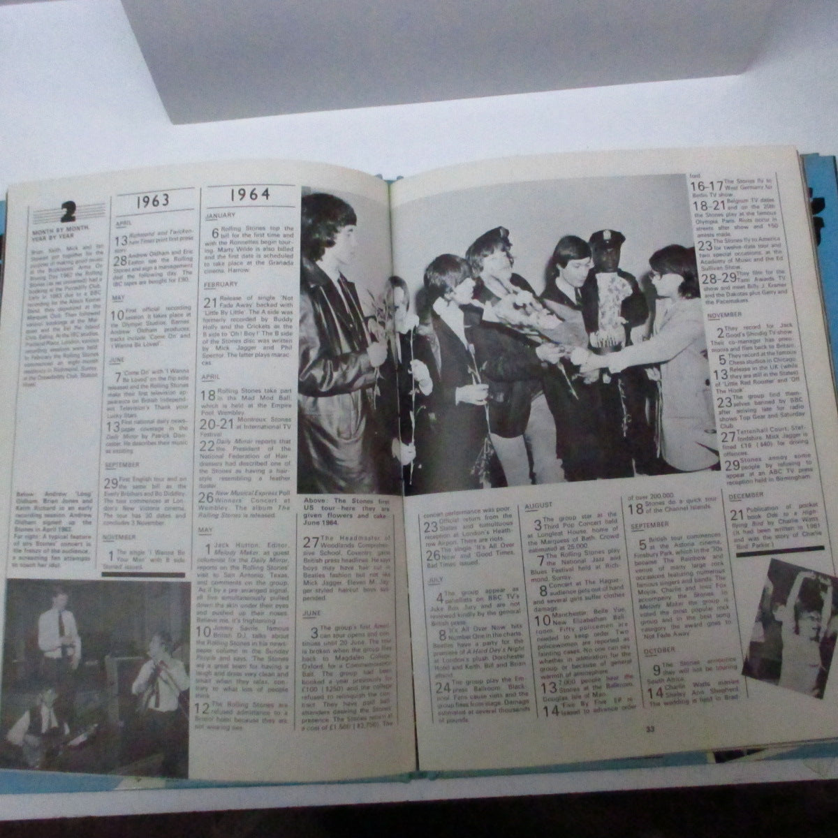 ROLLING STONES (Tony Jasper 著) (ローリング・ストーンズ) - Rolling Stones (UK オリジナル「ハードカバー」ブック) 写真+初期ストーンズ史 !