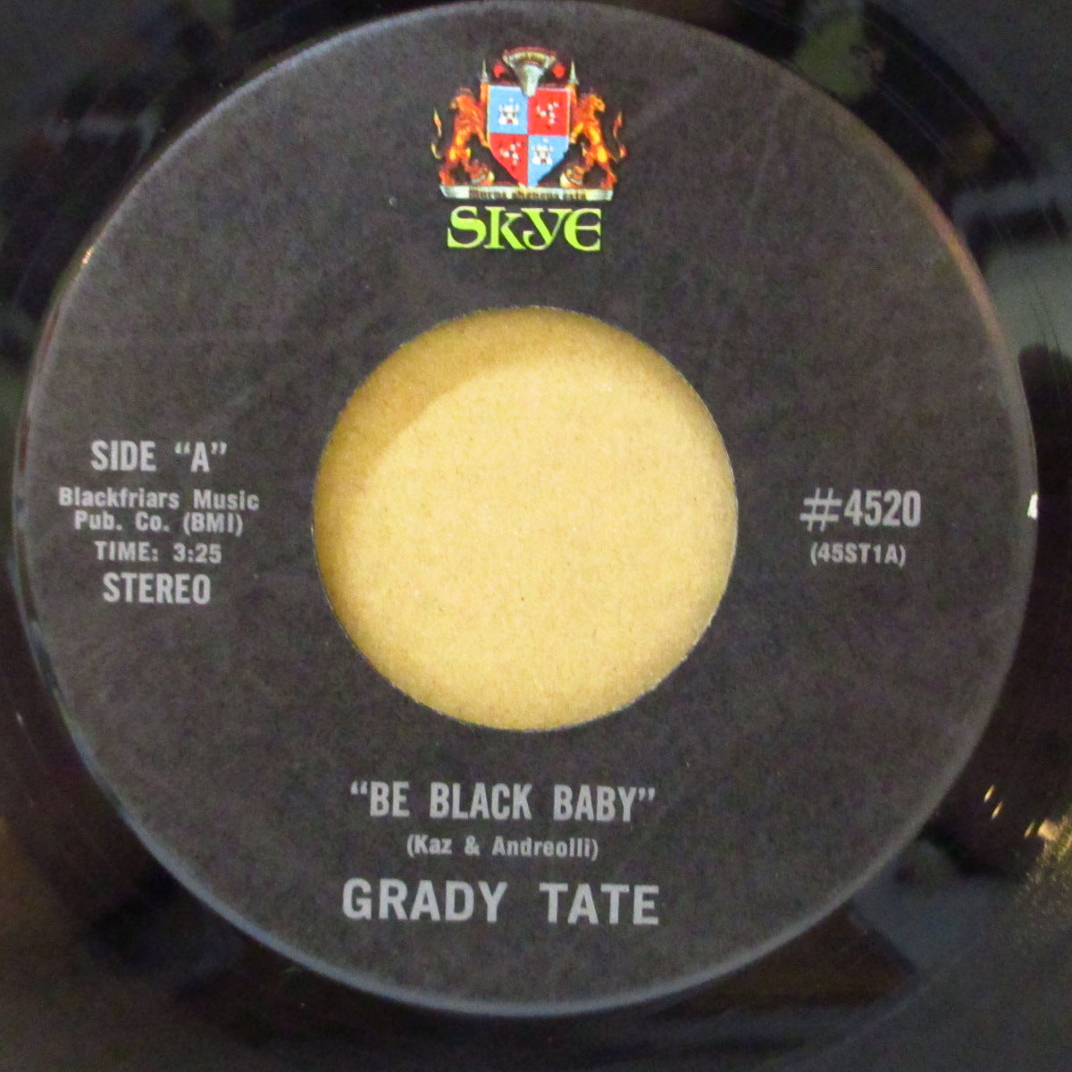 GRADY TATE (グレイディ・テイト) - Be Black Baby (US '69 オリジナル 7インチ)ファンキー・ブレイク・ビーツ!