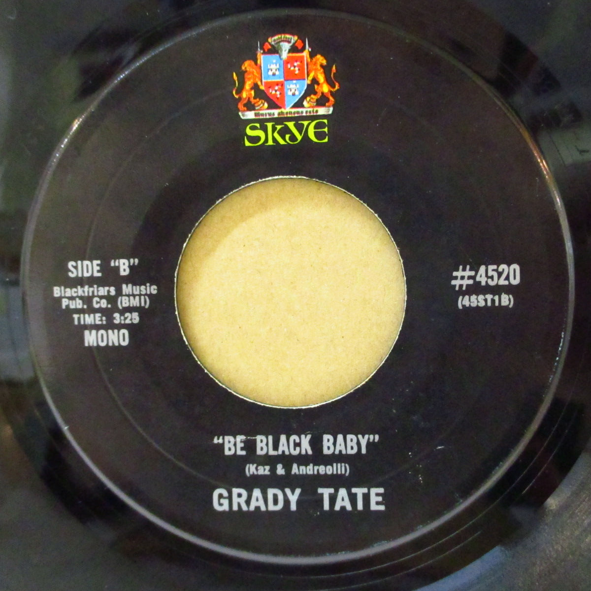 GRADY TATE (グレイディ・テイト) - Be Black Baby (US '69 オリジナル 7インチ)ファンキー・ブレイク・ビーツ!