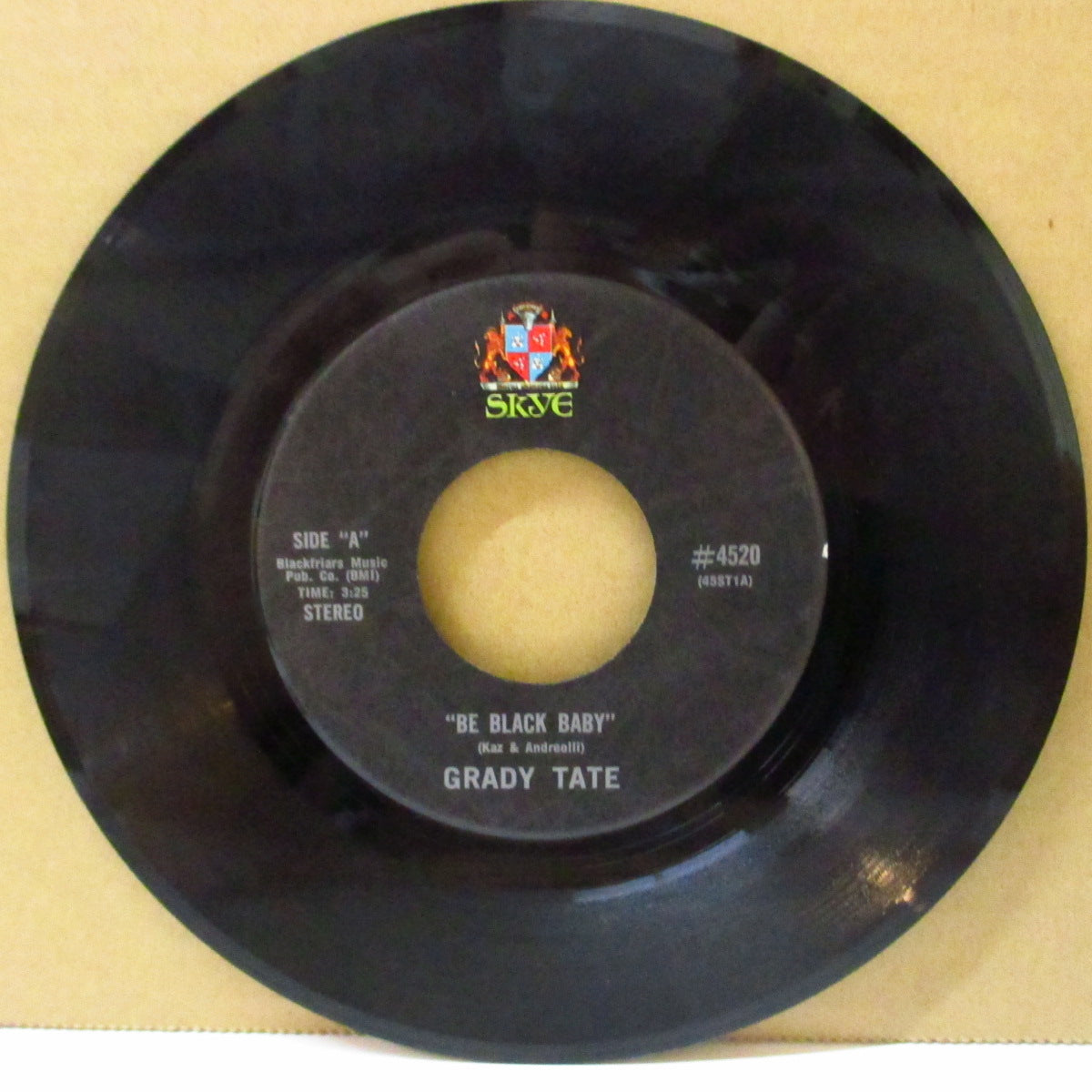 GRADY TATE (グレイディ・テイト) - Be Black Baby (US '69 オリジナル 7インチ)ファンキー・ブレイク・ビーツ!