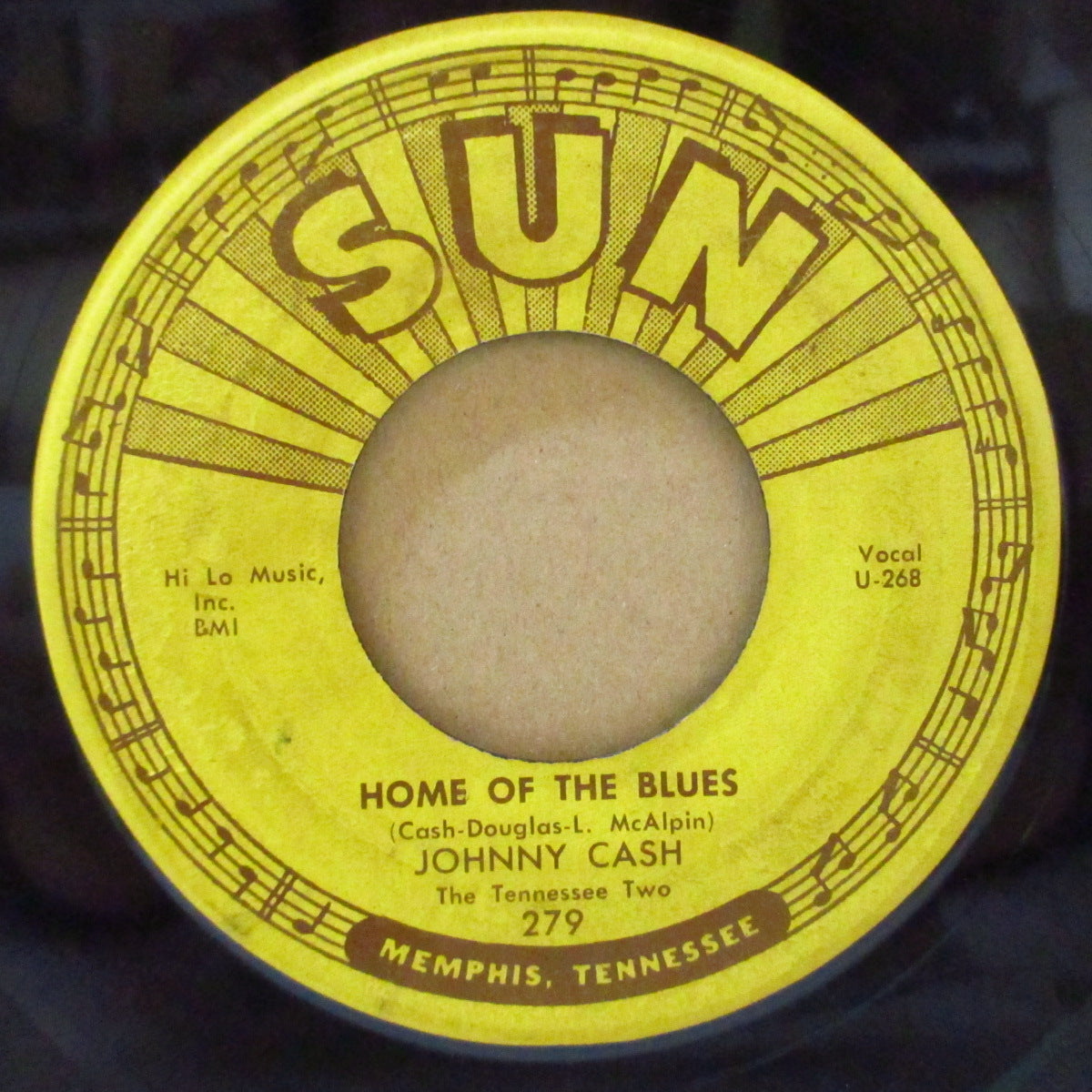 JOHNNY CASH (ジョニー・キャッシュ) - Home Of The Blues (US オリジナル 7インチ)ヒルビリー名曲!