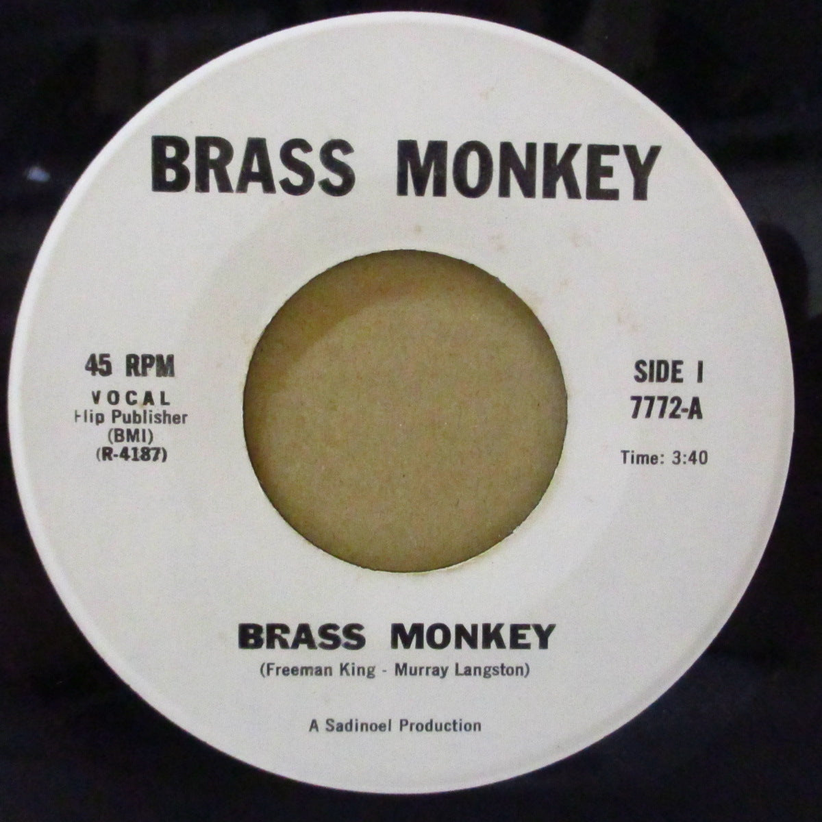 BRASS MONKEY (ブラス・モンキー) - Brass Monkey (US '72 オリジナル 7インチ)ファンキーポップ!