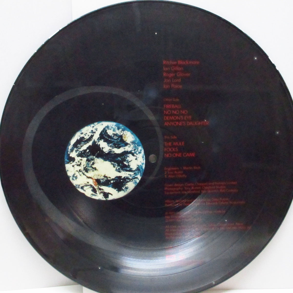 DEEP PURPLE (ディープ・パープル) - Fireball (UK '85 限定再発「ピクチャー」LP+ポスター/ステッカー付きPVC)