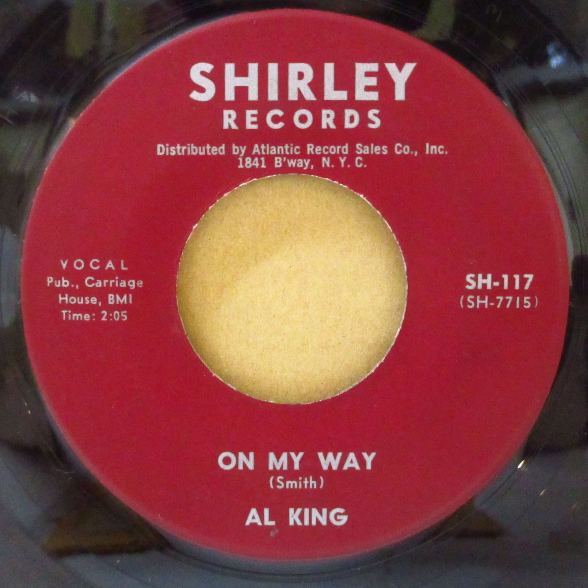 AL KING (アル・キング) - Oh My Way / Reconsider Baby (US '64 オリジナル「マルーン・ラベ ver」7インチ)デンジャー・ロッキン・ブルース!