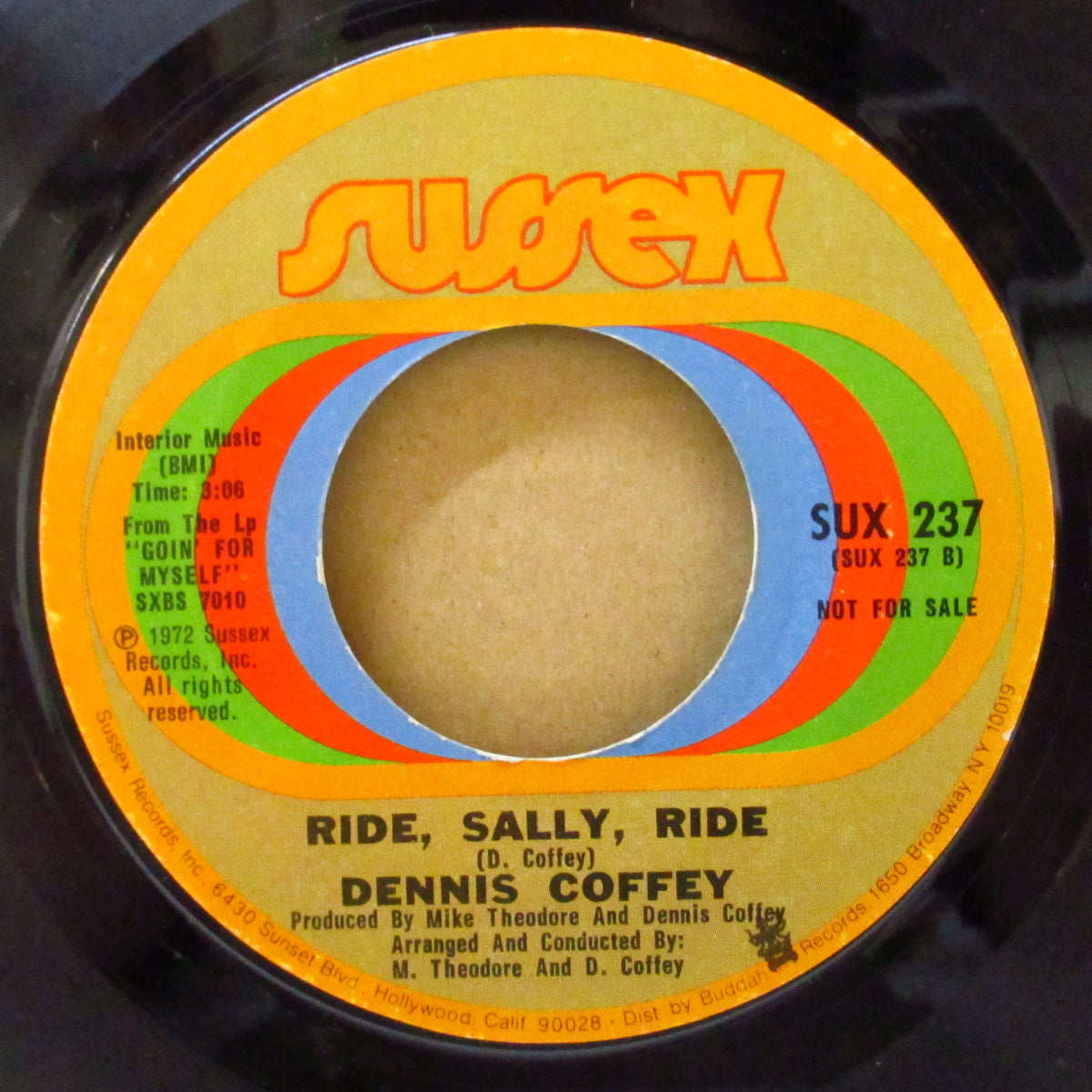 DENNIS COFFEY & THE DETROIT GUITAR BAND (デニス・コフィ) - Getting It On (US '72 プロモ・クレジット・ラベ・7インチ)ファンキー・ブレイクビーツ!