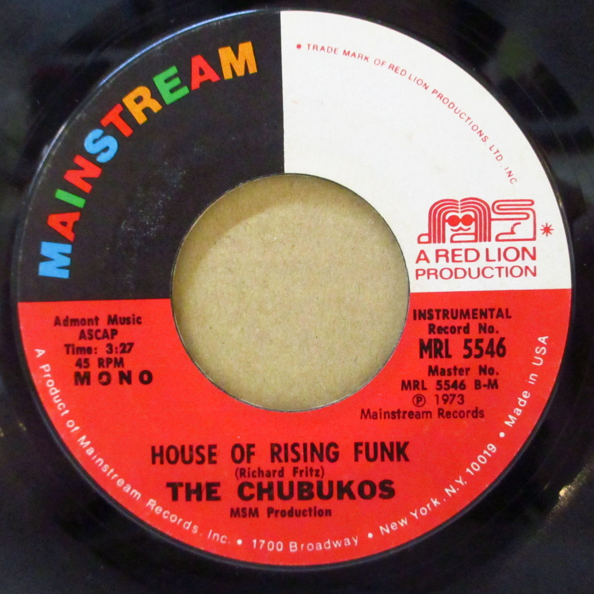 CHUBUKOS, THE (ザ・チャブコス) - Witch Doctor Bump (Vocal) (US '73 オリジナル 7インチ)ファンキーブレイク・ビーツ!