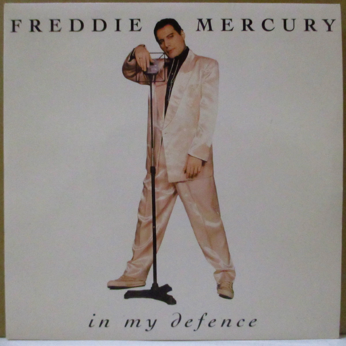 FREDDIE MERCURY (フレディ・マーキュリー) - In My Defence (UK '92 オリジナル「銀プラスチックラベ・フラットセンター」 7インチ+光沢固紙ジャケ)