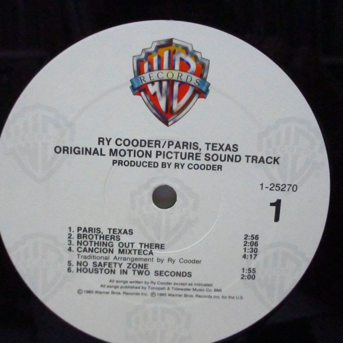 O.S.T. (映画『パリ、テキサス』サントラ盤!音楽監督はライ・クーダー!) - Paris, Texas (US オリジナル LP)