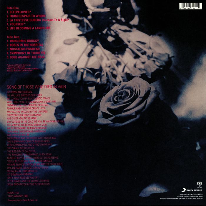 MANIC STREET PREACHERS (マニック・ストリート・プリーチャーズ) - Gold Against The Soul (EU 限定復刻リマスター再発180グラム重量 LP/NEW)