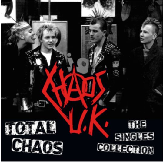 CHAOS U.K. (カオス U.K.) - Total Chaos : The singles Collection (UK 正規再発「限定ブラックヴァイナル」 LP/ New) ライオットシティ時代コンピレーション !