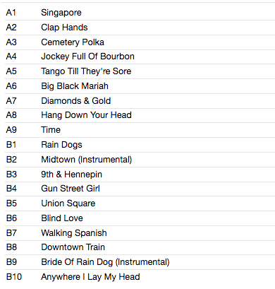 TOM WAITS (トム・ウェイツ) - Rain Dogs (US 正規限定リマスター再発 180g LP/New) '85年名作9作目アルバム!