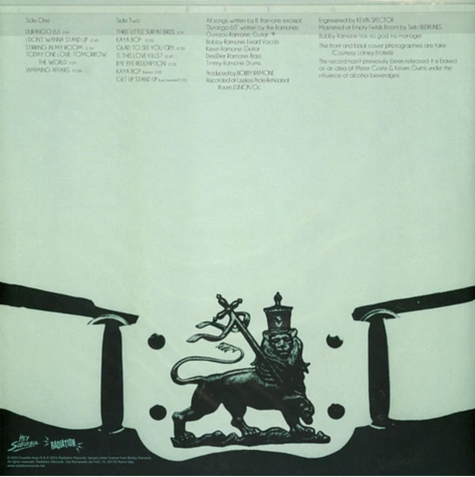 BOBBY RAMONE (ボビー・ラモーン) - Rocket To Kingston (Italy 500枚限定再発クリアヴァイナル LP/ New) ラモーンズ + ボブ・マーリー!?