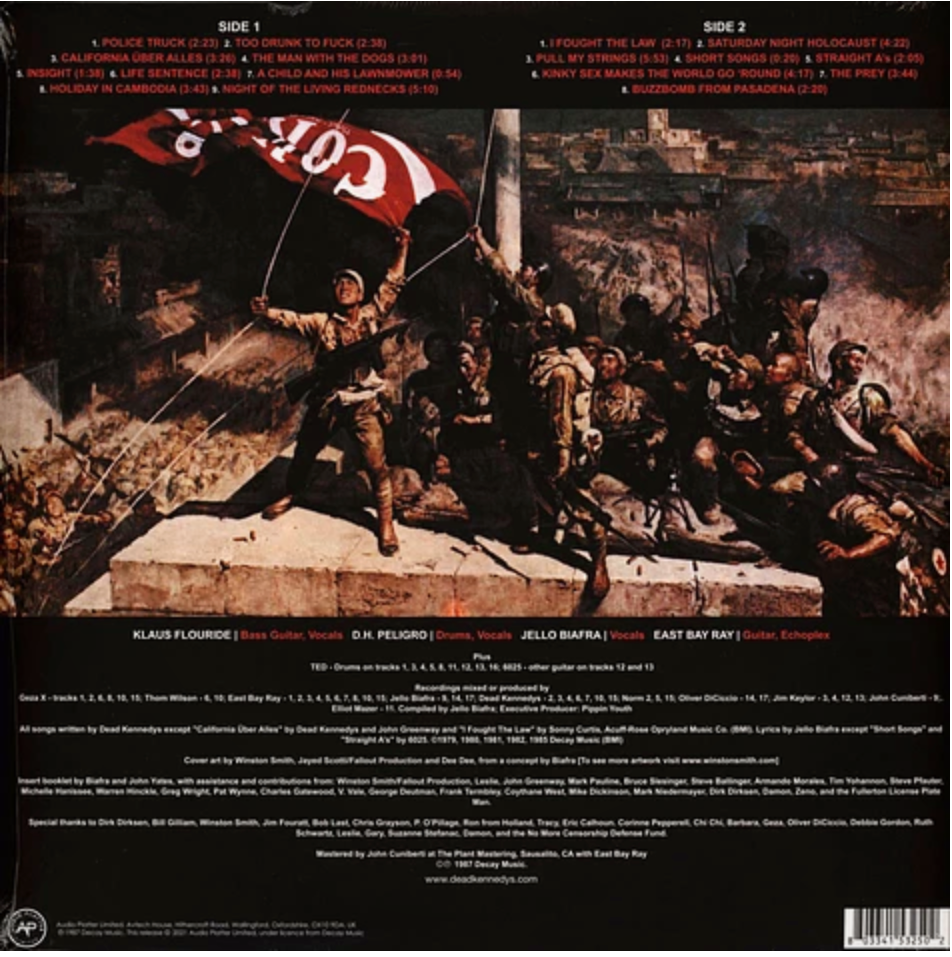DEAD KENNEDYS (デッド・ケネディーズ) - Give Me Convenience Or Give Me Death (UK 限定再発「ブラックヴァイナル」 LP/ New レアトラック・コンピレーション !