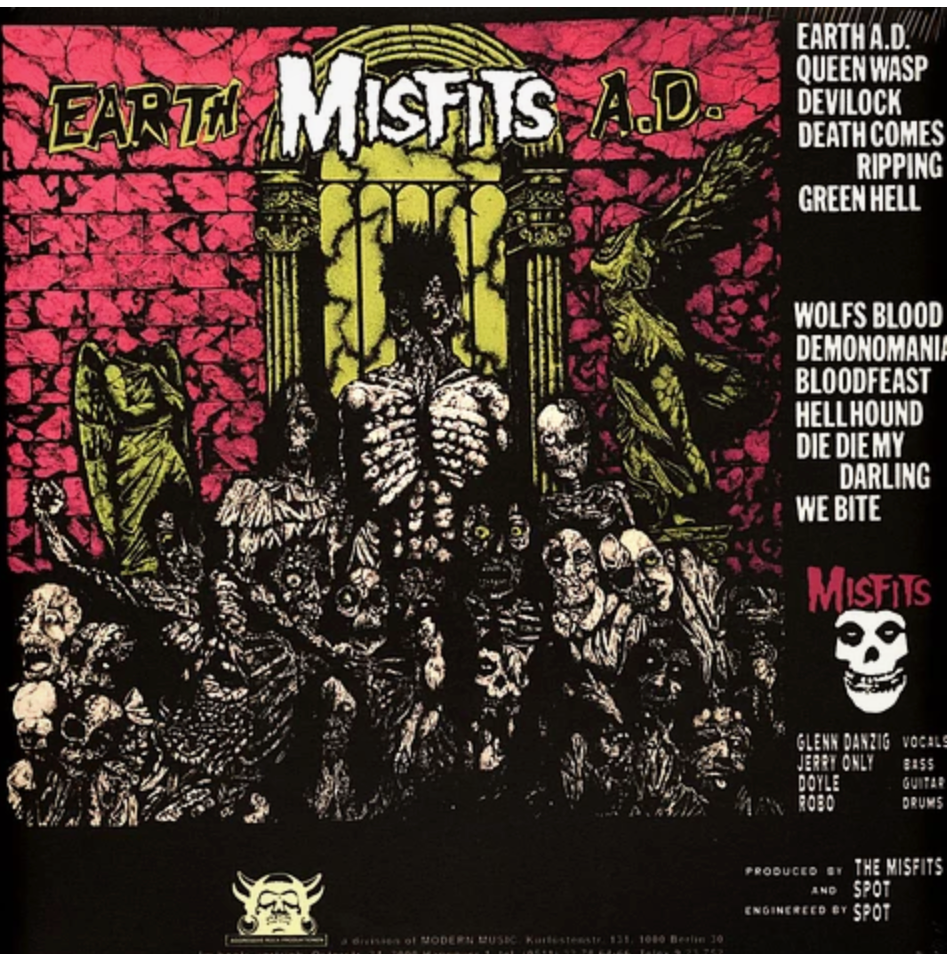 MISFITS (ミスフィッツ) - Wolfs Blood / Earth A.D. (EU 限定リプロ再発 LP/ New) レアなドイツ Aggressive Rockproduktionen 社バージョン!