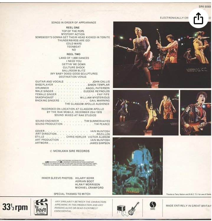 REZILLOS, THE (ザ・レジロス) - Mission Accomplished...But The Beat Goes On (US 500枚限定再発「ライトブルーヴァイナル」140グラム LP「廃盤 New」)