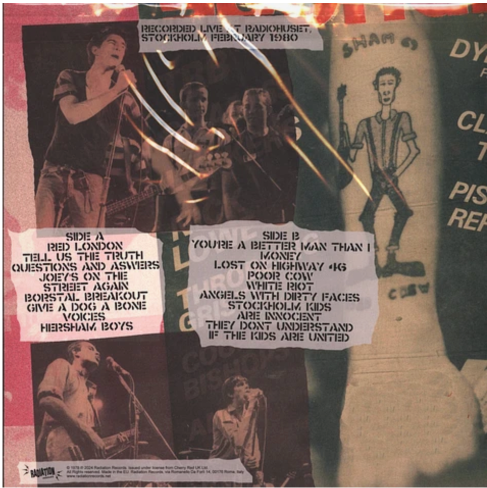 SHAM 69 (シャム 69) - Skinheads Are Magic : Live In Stockholm 02/02/1980 (Italy RSD 2024 限定再発「レッドマーブルヴァイナル」LP/New)