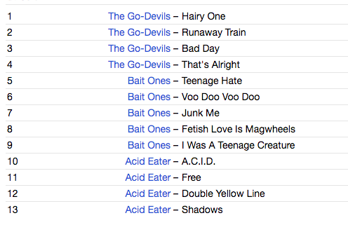 V.A.(ACID EATER/ BAITONES/ GO-DEVILS 関西ガレージコンピ) - Demonic Freak Scene (Japan タイムボム限定 CD/New) 秘境関西ガレージ3バンド・コンピ。ジャケはロッキンジェリービーン