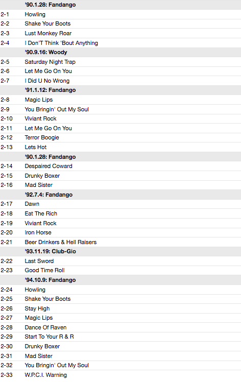 CITY INDIAN (シティ・インディアン) - Howling Years (Japan タイムボム 限定 DVD x 2枚組/New)94年の解散ライブまで、メンバー3期に渡る約4年分のライブ編集作!