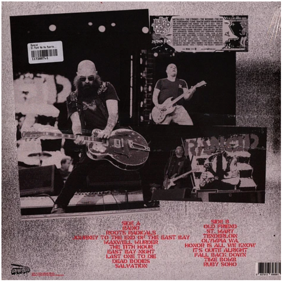 RANCID (ランシド) - El Punk No Ha Muerto! Live At Parque O'higgins Santiago Apr 1st 2017 FM Broadcast (EU 限定「ブラックヴァイナル」LP/ New)